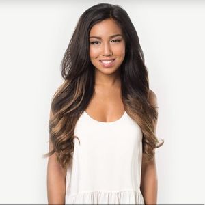 LUXY Ombré chestnut 20 inch hair extensions NWOT